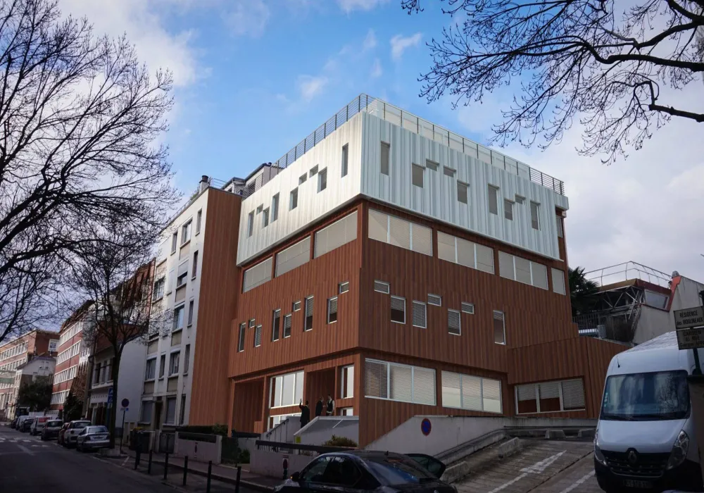 Dassault Aviation devant bois